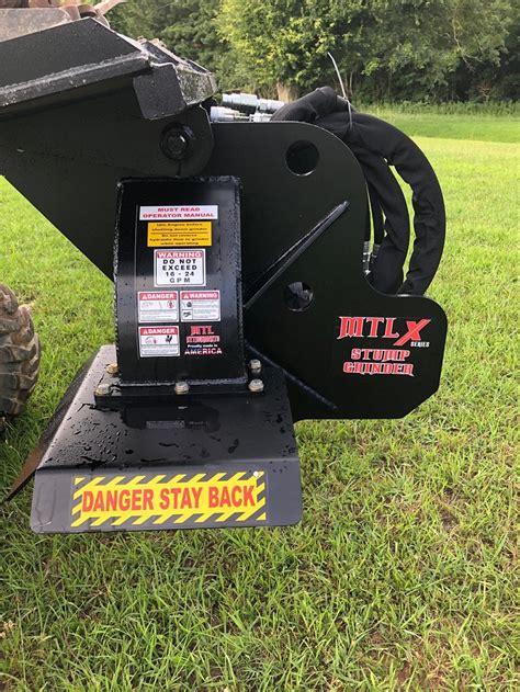 mini track loader stump grinder|mtl x series stump grinder.